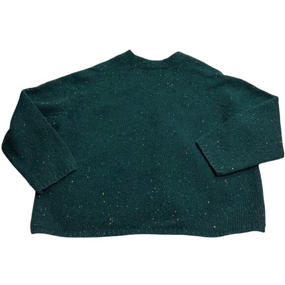 VTG The Limited America 100% Wool Cardigan Sweater Button Womens Sz Large Green - Picture 6 of 7